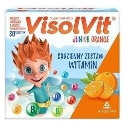 VisolVit Junior Orange, musujący proszek 30 saszetek