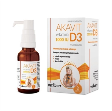 Vitadiet Akavit Witamina D3 1000 IU 29,4 ml krople