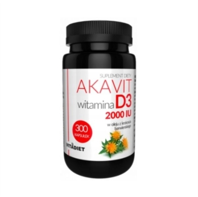 Vitadiet Akavit Witamina D3 2000 IU 300 kapsułek