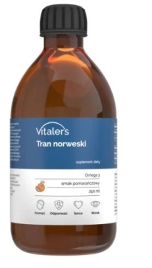 Vitaler's Tran norweski Omega-3 pomarańczowy 250ml