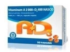 Vitaminum A 2000 + D3 400 Hasco 50 kapsułek