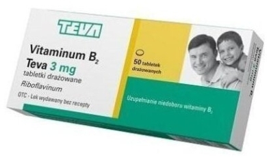 Vitaminum B2 TEVA 50 tabletek