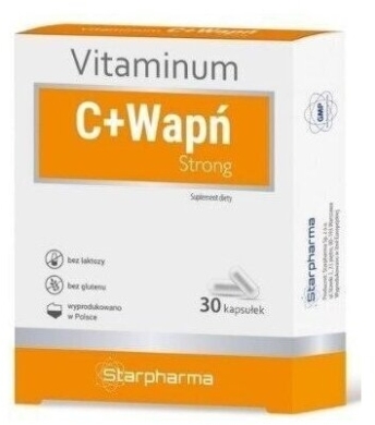 Vitaminum C + Wapń Strong 30 kaps.