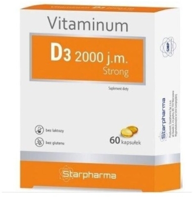 Vitaminum D3 2000 j.m. Strong x 60kaps