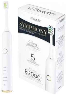 Vitammy Symphony Szczoteczka Soniczna Biała USB