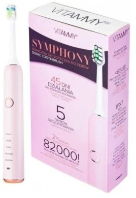 Vitammy Symphony Szczoteczka Soniczna Różowa USB