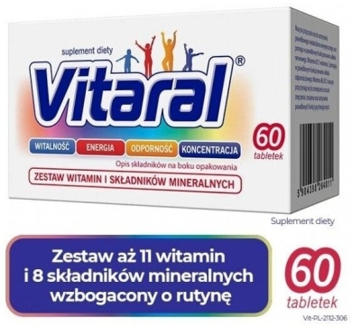 Vitaral 60 tabletek 