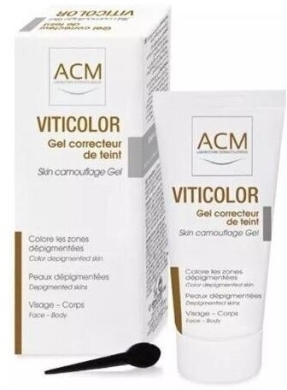 Viticolor żel barwiący skórę z plamami depigmentacyjnymi 50 ml