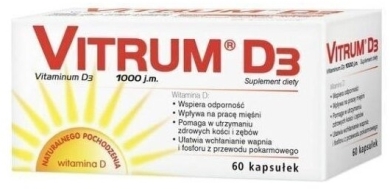 Vitrum D3 1000 j.m 60 kapsułek
