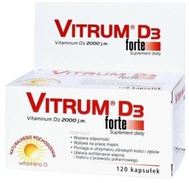 Vitrum D3 Forte 2000 j.m. (Takeda) 120 kapsułek