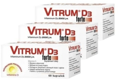 Vitrum D3 Forte Zestaw 180 kapsułek