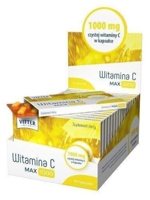 Vitter Blue Witamina C Max 1000mg 10 kapsułek