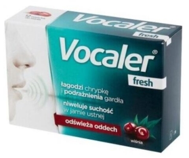 Vocaler Fresh 12 pastylek do ssania