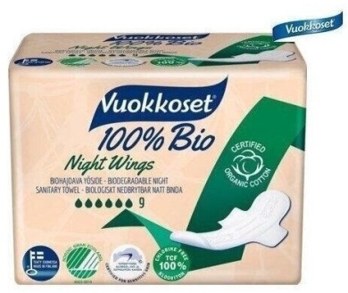Vuokkoset Podpaski Night Wings na noc 9 sztuk