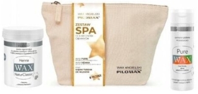 WAX Zestaw do włosów ciemnych: Pure szampon 200 ml + Henna maska 240 ml