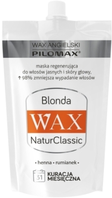 WAX ang Pilomax NaturClassic Wax Blonda Maska do włosów zniszczonych i jasnych 50 ml