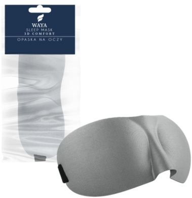 WAYA 3D Comfort Eye Mask Grey 1 sztuka