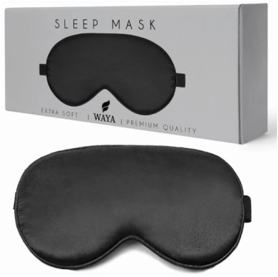 WAYA Extra Soft Eye Mask Black 1 sztuka