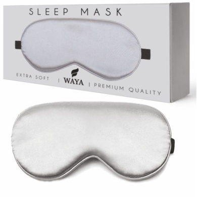 WAYA Extra Soft Eye Mask Grey 1 sztuka