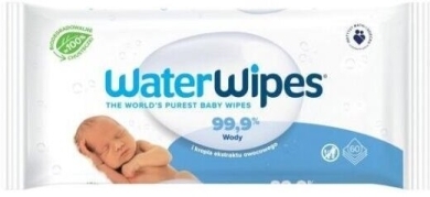 WaterWipes Chusteczki nawilżane 99,9% wody i kropla ekstraktu owocowego 60szt