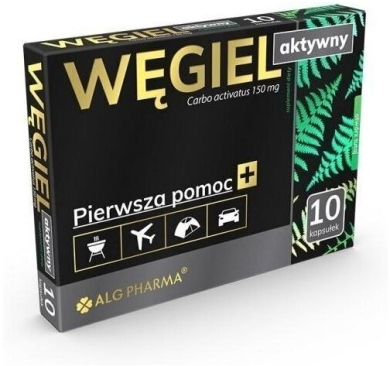 Węgiel aktywny ALG Pharma 10 kapsułek