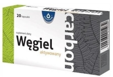 Węgiel aktywowany OLEOFARM 20 kapsułek