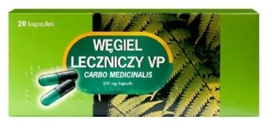 Węgiel leczniczy VP 20 kapsułek
