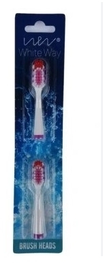 White Way WW-Pulsar Końcówki sonicznej Szczoteczki do zębów fioletowe 10 sztuki