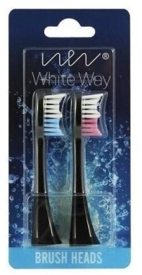 White Way WW-Sonic Końcówki do szczoteczki czarne 2 szt