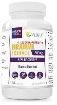 Wish Brahmi Bacopa Monnieri 200 mg 120 kapsułek