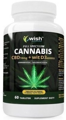 Wish CBD + Witamina D3 60 tabletek