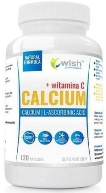 Wish Calcium + Witamina C 120 kapsułek