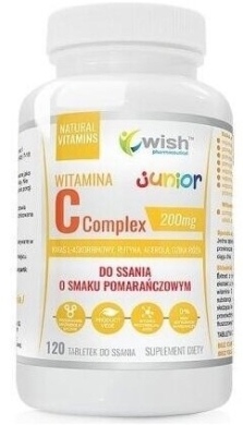 Wish Complex C junior 120 tabletek do ssania