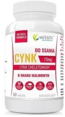 Wish Cynk 15mg do ssania 60 tabletek