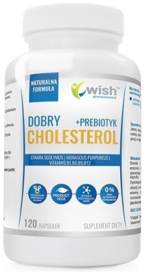 Wish Dobry Cholesterol+Prebiotyk 120kaps