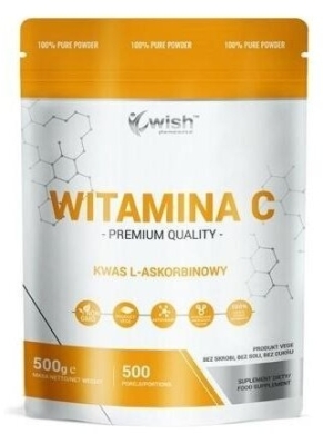 Wish Kwas L-askorbinowy proszek 500 g
