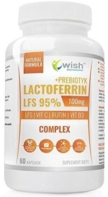 Wish Lactoferrin + Prebiotyk 60 kapsułek