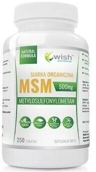 Wish MSM 500mg 250 tabletek