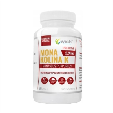 Wish Monakolina K + Prebiotyk v2 60 kapsułek