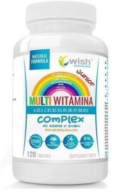 Wish Multiwitamina Junior Complex 120 tabletek do ssania