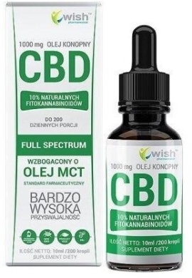 Wish Olej Konopny CBD 10% 10 ml