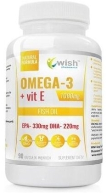 Wish Omega-3 + Vit E 90 kapsułek