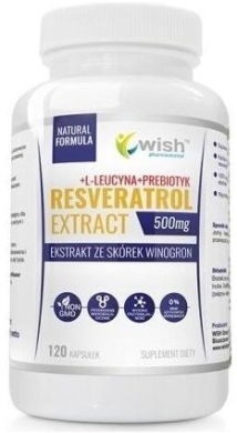 Wish Resveratrol Extract 500 mg 120 kapsułek