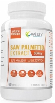 Wish Saw Palmetto Extract 600 mg 60 kapsułek