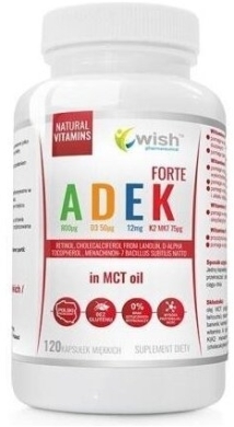 Wish Witamina ADEK Forte 120 kapsułek miękkich