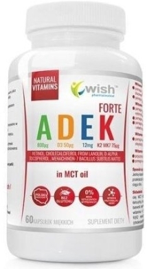 Wish Witamina ADEK Forte 60 kapsułek miękkich