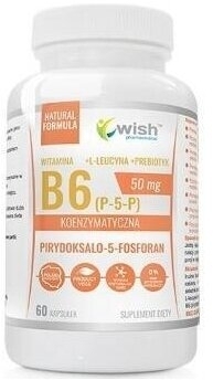 Wish Witamina B6 50mg Koenzymatyczna + Prebiotyk 60 kapsułek