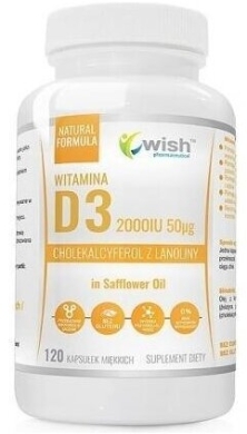 Wish Witamina D3 2000IU 120 kapsułek miękkich