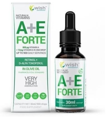 Wish naturalna Witamina A+E  krople 30 ml