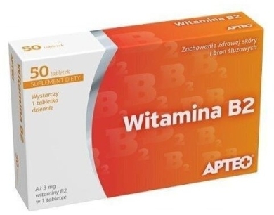Witamina B2 APTEO 3 mg x 50 tabl.